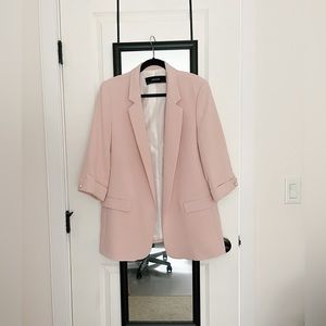 Zara light pink blazer
